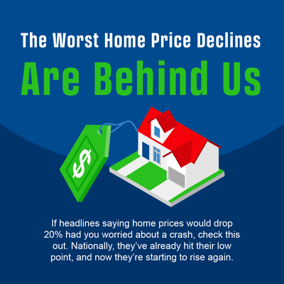 Concerned about housing market crash? Latest data reveals a different story. Worst price declines are over, home prices rising!