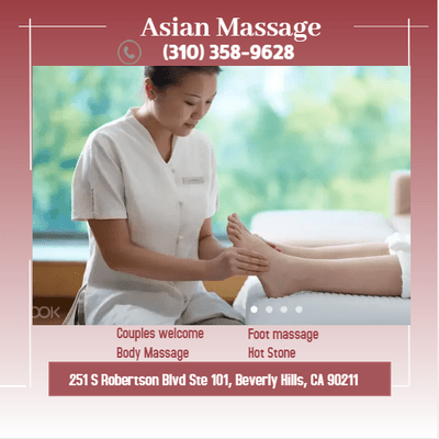 A massage therapist giving a foot massage will manipulate muscles and other soft tissues  to improve circulation, relieve pai...