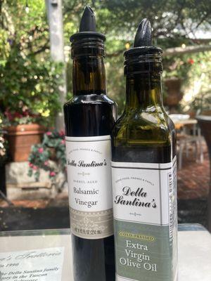 Their own EVOO & barrel-aged balsamic vinegar