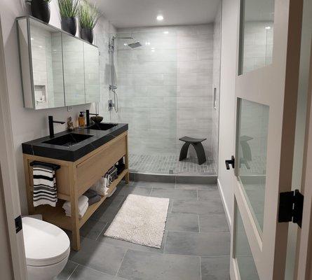 A little master bath renovation goes a long way!