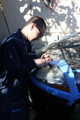 Headlight cleaning is a great way to make your car look new