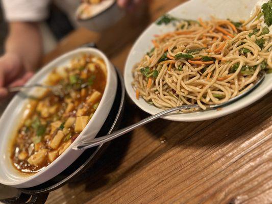 Mapo Tofu Cold Tossed Noodles