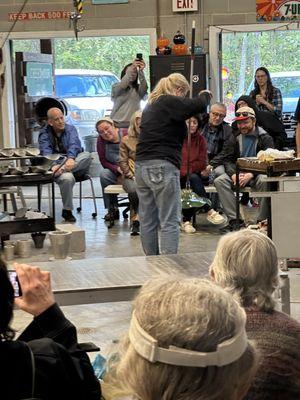 Glass blowing demo