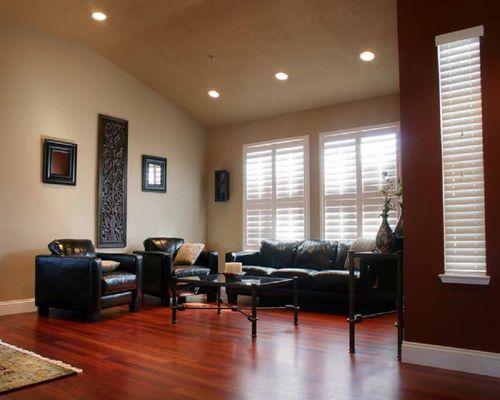 Living room painted by our team of painters.