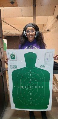 Gun safety course my target