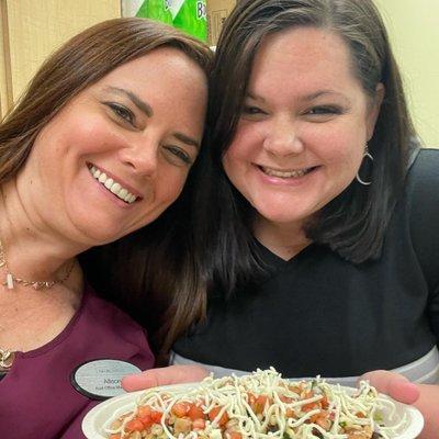 Amanda and Allison Lunch