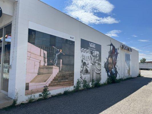 Alley side of the shop.