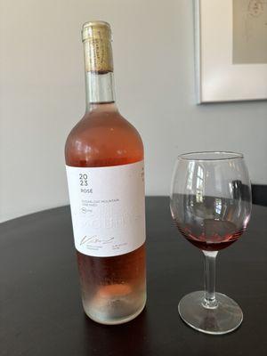 Bought a bottle of rose after a tasting!