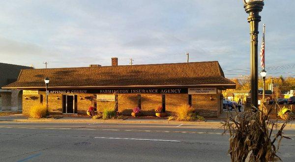 FIA is right off of Grand River, with a parking lot placed conveniently in the back of the building.