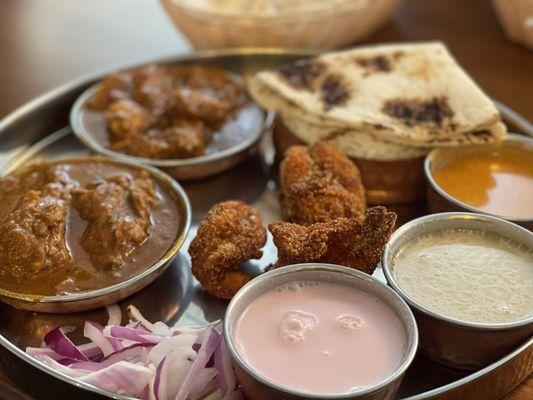 Shrimp Prawns Thali