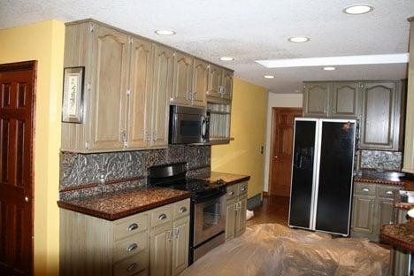 Kitchen Cabinets painting before