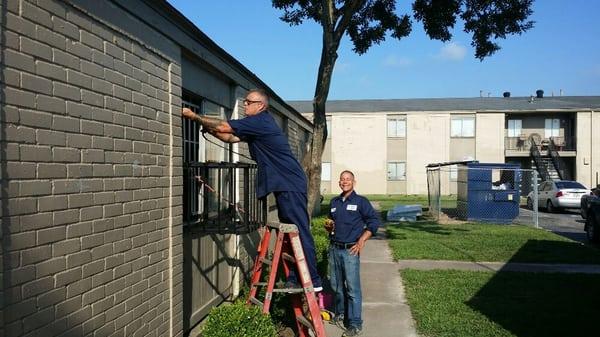 We also protect your A/C window units.  Stay cool this summer.