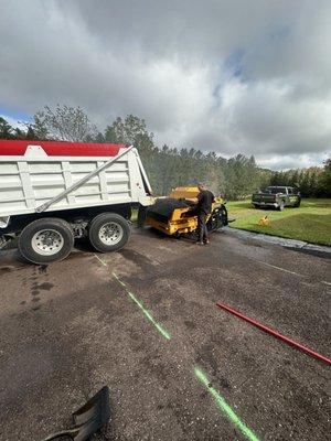 Paving a driveway