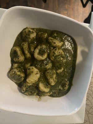 Homemade Gnocchi in pesto