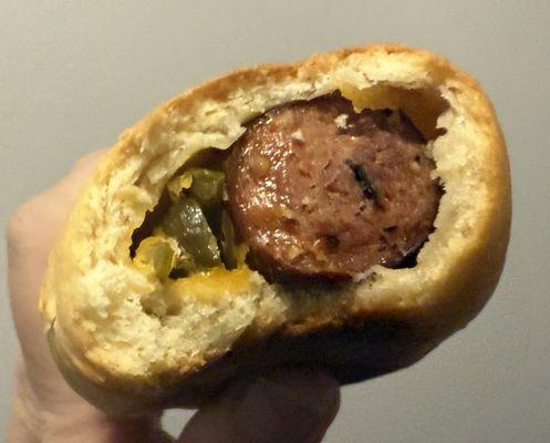 Sausage, jalapeno, & cheese kolache