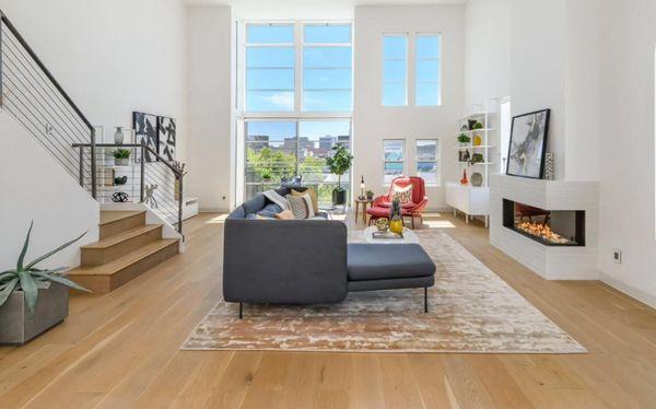 Living room and panoramic view