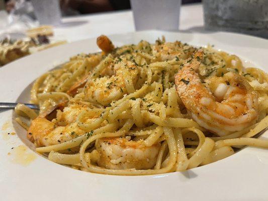 Cajun shrimp linguine