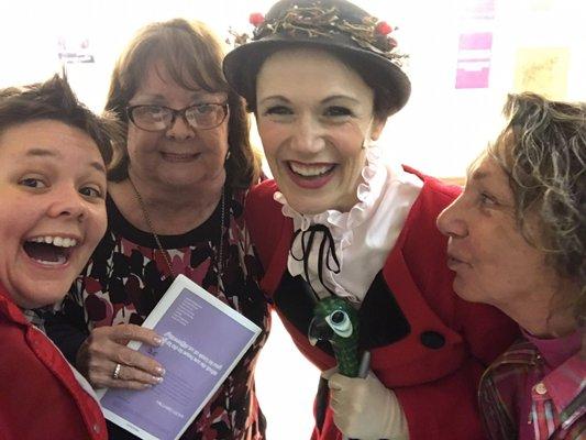 Melissa (Mary Poppins) hung out in the lobby for pictures after the show!