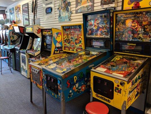 Just a few of our many arcade & pinball machines.