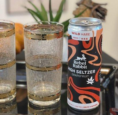 New d9 cannabis seltzer in grapefruit, orange and lime