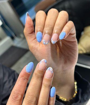 Cute blue nails