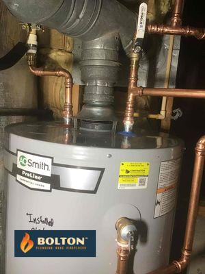 Water Heater Installation by Bolton Plumber & HVAC at Sugar Hill, Atlanta, Georgia; Call (770) 674-6868