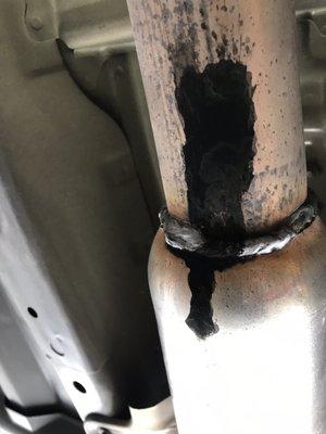 An exhaust leak can decrease fuel efficiency, causing your engine to work harder, and you to fill up your gas tank more frequently