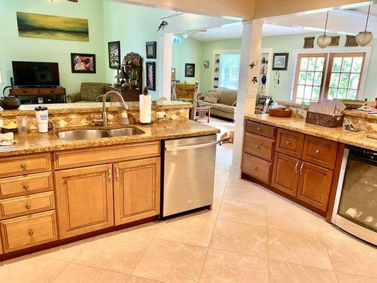 Kitchen floors look like new!