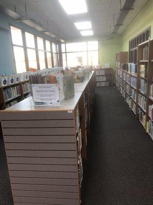 Children's reading section