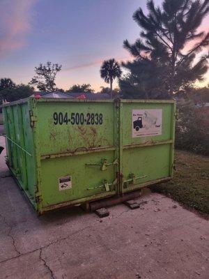 15 yard dumpster