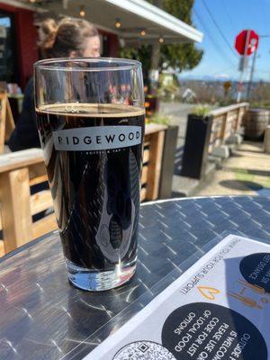 Gorgeous beer in the sun: Holy Mountain Coconut Porter