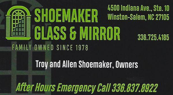 Shoemaker Glass and Mirror