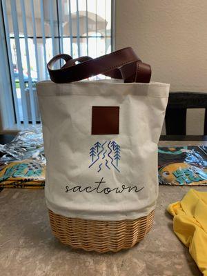 Custom picnic basket for one of our hotel clients!