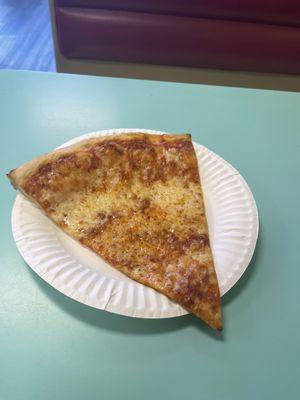 NY cheese pizza slice