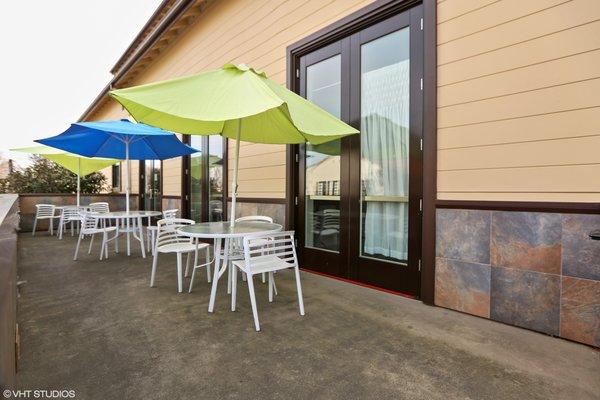 Outdoor patio area