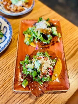 Tostadas w/ Carne Asado