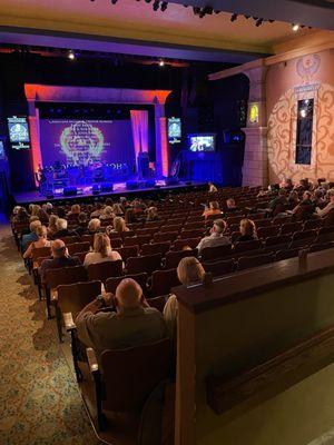 View from back of the auditorium.