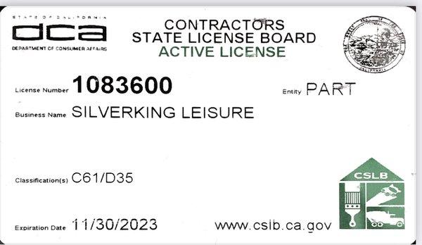 contractor license