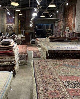 Please visit our showroom for a variety of handmade, vintage, antique and modern rugs.