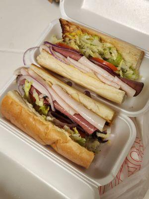 Turkey, Roast Beef and Swiss Sandwich