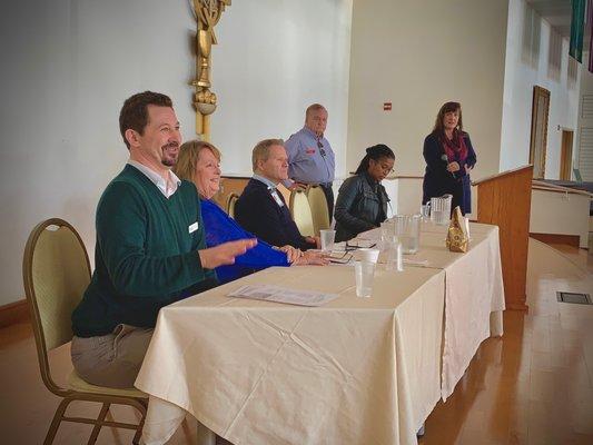 Aaron speaking at Senior Community event as part of the Senior Advocate Network panel.