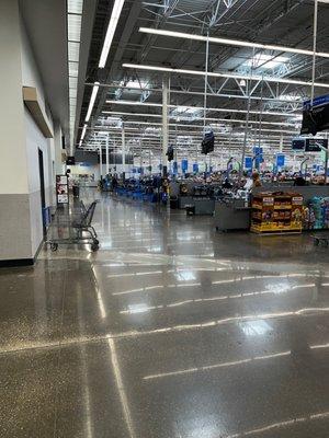 The inside of the Supercenter