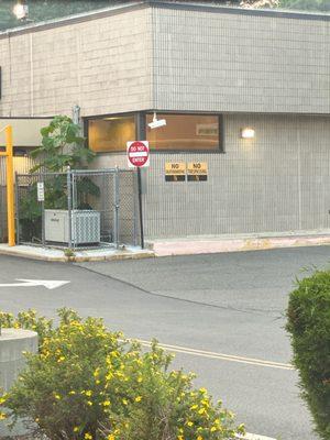 New York Community Bank is diagonally to the right of the drive - thru