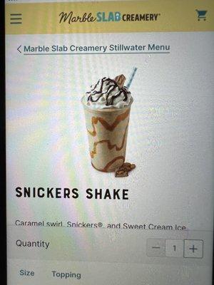 SNICKERS SHAKE