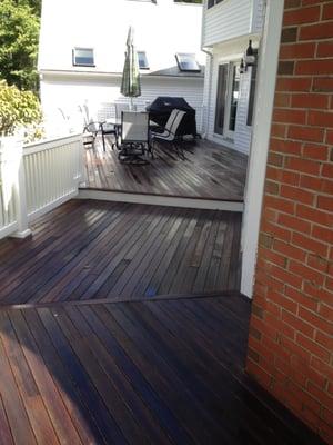 Norwell Fir deck after washing