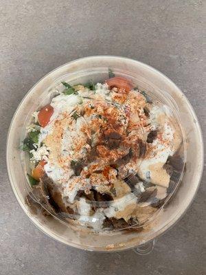 Beef and Lamb Gyro Bowl