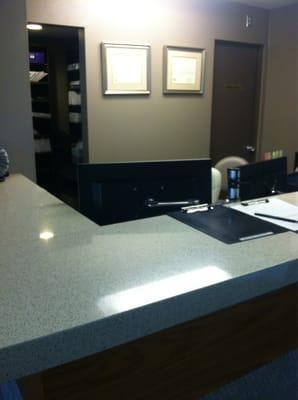 The front desk