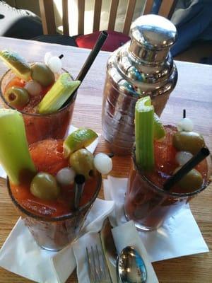 Three DOUBLE Bloody Mary's!