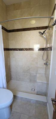 New guest bathroom walk-in shower