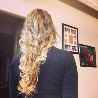 Hair Extensions on fine, shoulder length hair